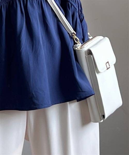 LA VORAGINE(ラ ヴォラジネ)の「ミニお財布ショルダーバッグ/スマホ入れ(ショルダーバッグ・レディース・ピンク/イエロー/ブラック/ホワイト/Lilac・FREE)」の7枚目の写真