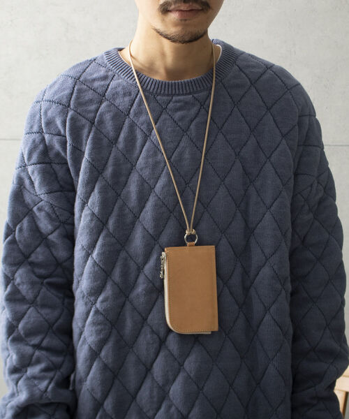 GLOSTER(グロスター)の「【GLOSTER/グロスター】プエブロレザー ウォレットネックレス 日本製 ネックウォレット(ネックレス・メンズ・キャメル/ブラック・FREE)」の7枚目の写真