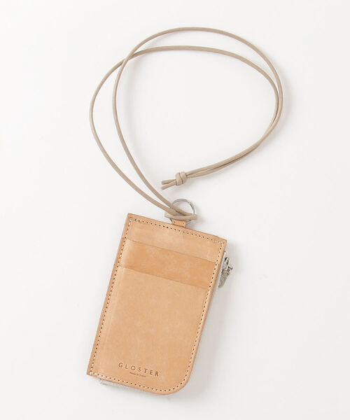 GLOSTER(グロスター)の「【GLOSTER/グロスター】プエブロレザー ウォレットネックレス 日本製 ネックウォレット(ネックレス・メンズ・キャメル/ブラック・FREE)」の9枚目の写真