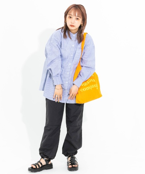 nemne store(ネンネストア)の「【低身長用サイズあり】ナイロンスノーパンツ(カーゴパンツ・レディース・オフホワイト/オレンジ/スミクロ・SMALL/MEDIUM)」の15枚目の写真