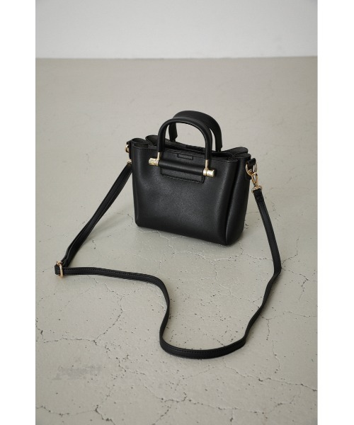 ミセスタ　メタルハンドルウィッカーカバン AZUL by moussy（アズールバイマウジー）の「METAL HANDLE MINI