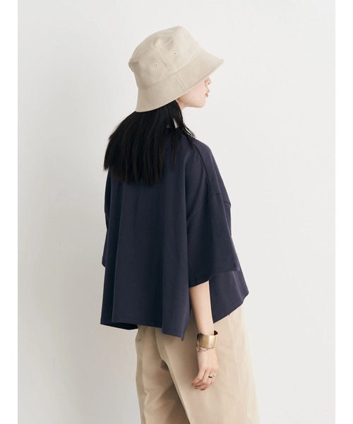 earth music&ecology（アースミュージックアンドエコロジー）の「BIGシルエットラガーポロシャツ（Tシャツ/カットソー・レディース・杢グレー/ネイビー/ラベンダー・FREE）」の20枚目の写真