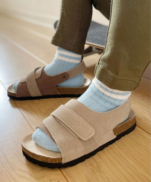 Bambin（ボンバン）の「【 Bambin / ボンバン 】 カラー ライン ソックス（ソックス/靴下・キッズ・ホワイト/ライトブルー/パープル/イエロー/オレンジ/ブルー/ライトグリーン/ブラック/ワイン/グレー・M/L）」の17枚目の写真