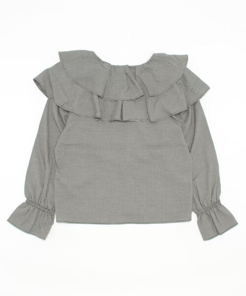 archives（アルシーヴ）の「ラッフルフリルチェックブラウス（シャツ/ブラウス・レディース・ブラック/ブラウン/グリーン・MEDIUM）」の21枚目の写真
