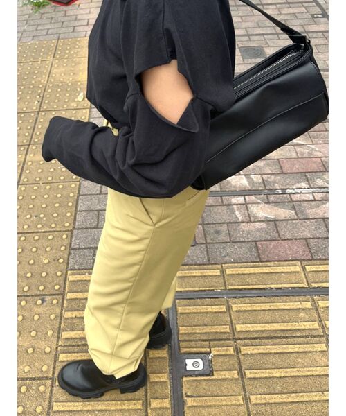 EMODA（エモダ）の「ビンテージクラッシュロングTシャツ（Tシャツ/カットソー・レディース・ホワイト/ブラック/レッド・FREE）」の15枚目の写真