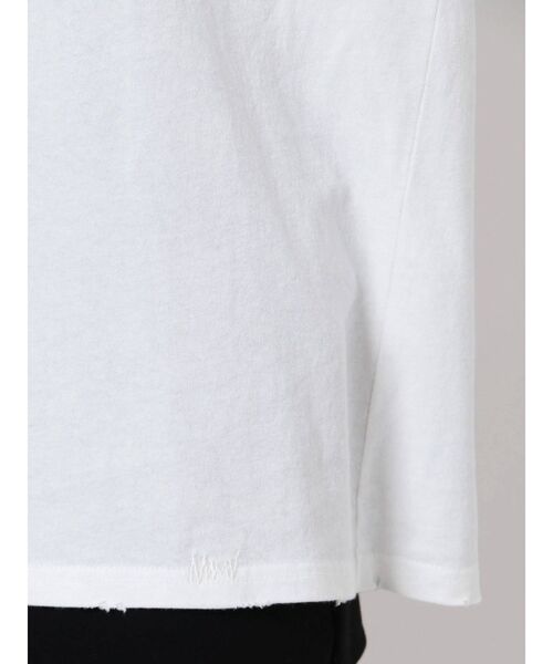 EMODA（エモダ）の「ビンテージクラッシュロングTシャツ（Tシャツ/カットソー・レディース・ホワイト/ブラック/レッド・FREE）」の18枚目の写真