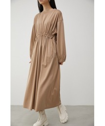 AZUL by moussy | DRAWSTRING CUT ONEPIECE/ドローストリングカットワンピース(ワンピース)