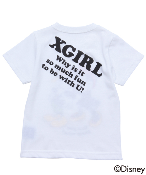 X-girl Stages(エックスガールステージス)の「【Disney(ディズニー)】DISNEY / S/S TEE ”JEAN STYLE” (12M~3T)(Tシャツ/カットソー・キッズ・ホワイト/ネイビー・12M/2T/3T)」の4枚目の写真