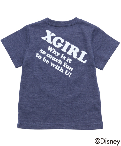 X-girl Stages(エックスガールステージス)の「【Disney(ディズニー)】DISNEY / S/S TEE ”JEAN STYLE” (12M~3T)(Tシャツ/カットソー・キッズ・ホワイト/ネイビー・12M/2T/3T)」の6枚目の写真