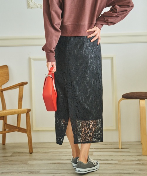 FREE'S MART（フリーズマート）の「◇[低身長サイズ/Sシリーズ]レースナロースカート（スカート・レディース・ホワイト/ブラック/ライトグリーン・SMALL/MEDIUM/X-SMALL）」の18枚目の写真