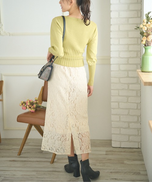 FREE'S MART（フリーズマート）の「◇[低身長サイズ/Sシリーズ]レースナロースカート（スカート・レディース・ホワイト/ブラック/ライトグリーン・SMALL/MEDIUM/X-SMALL）」の16枚目の写真