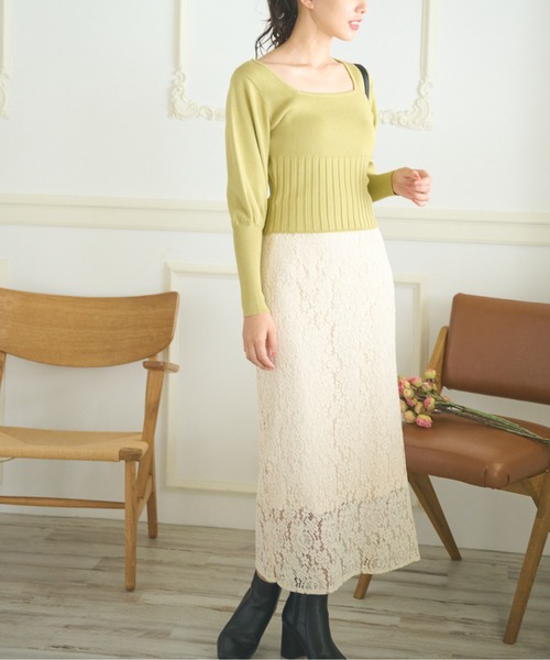 FREE'S MART（フリーズマート）の「◇[低身長サイズ/Sシリーズ]レースナロースカート（スカート・レディース・ホワイト/ブラック/ライトグリーン・SMALL/MEDIUM/X-SMALL）」の8枚目の写真