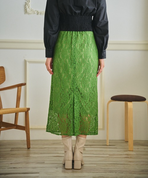 FREE'S MART（フリーズマート）の「◇[低身長サイズ/Sシリーズ]レースナロースカート（スカート・レディース・ホワイト/ブラック/ライトグリーン・SMALL/MEDIUM/X-SMALL）」の14枚目の写真