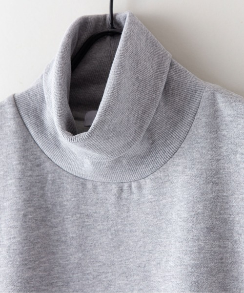UNIIT(ユニット)の「【UNIIT/ユニット】11oz 裏起毛 ビッグシルエット タートルネック スウェット トレーナー(スウェット・メンズ・杢グレー/ネイビー/ブラック・MEDIUM/LARGE/X-LARGE)」の7枚目の写真