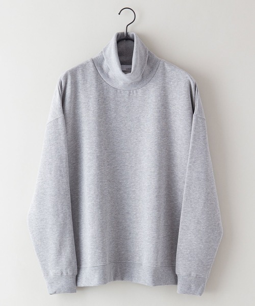 UNIIT(ユニット)の「【UNIIT/ユニット】11oz 裏起毛 ビッグシルエット タートルネック スウェット トレーナー(スウェット・メンズ・杢グレー/ネイビー/ブラック・MEDIUM/LARGE/X-LARGE)」の18枚目の写真