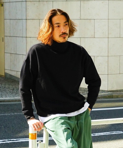 UNIIT(ユニット)の「【UNIIT/ユニット】11oz 裏起毛 ビッグシルエット タートルネック スウェット トレーナー(スウェット・メンズ・杢グレー/ネイビー/ブラック・MEDIUM/LARGE/X-LARGE)」の22枚目の写真