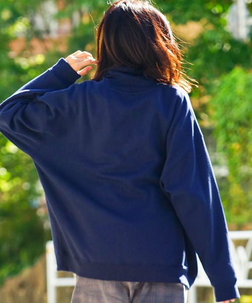 UNIIT(ユニット)の「【UNIIT/ユニット】11oz 裏起毛 ビッグシルエット タートルネック スウェット トレーナー(スウェット・メンズ・杢グレー/ネイビー/ブラック・MEDIUM/LARGE/X-LARGE)」の16枚目の写真
