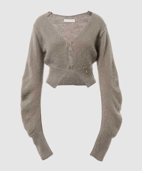LOW CLASSIC(ロウ クラシック)の「22FW MOHAIR HOOK CARDIGAN - GREY(カーディガン/ボレロ・レディース・グレー・S/M)」の1枚目の写真