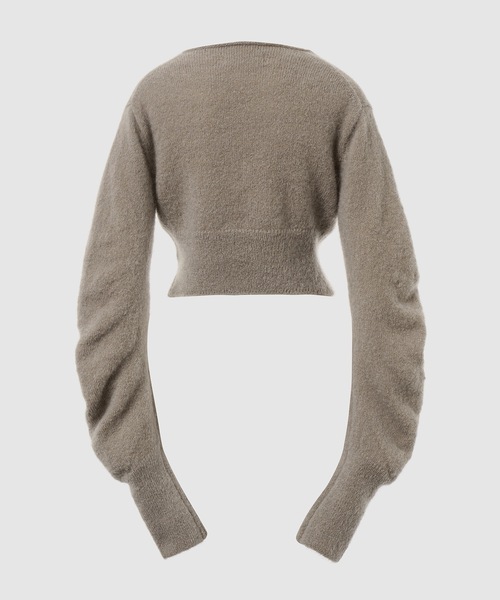 LOW CLASSIC(ロウ クラシック)の「22FW MOHAIR HOOK CARDIGAN - GREY(カーディガン/ボレロ・レディース・グレー・S/M)」の2枚目の写真