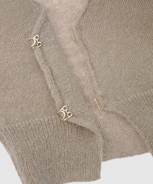 LOW CLASSIC(ロウ クラシック)の「22FW MOHAIR HOOK CARDIGAN - GREY(カーディガン/ボレロ・レディース・グレー・S/M)」の3枚目の写真