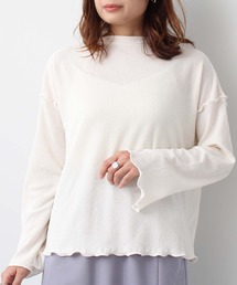toucher du brise | ハイネックスリット袖トップス(Tシャツ/カットソー)