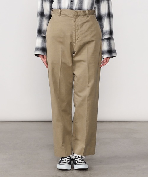 Kaptain Sunshine（キャプテン サンシャイン）の「KAPTAIN SUNSHINE | 製品染め サイドシームレストラウザーズ WOMEN（その他パンツ・レディース・ブラック/カーキ・28）」の5枚目の写真