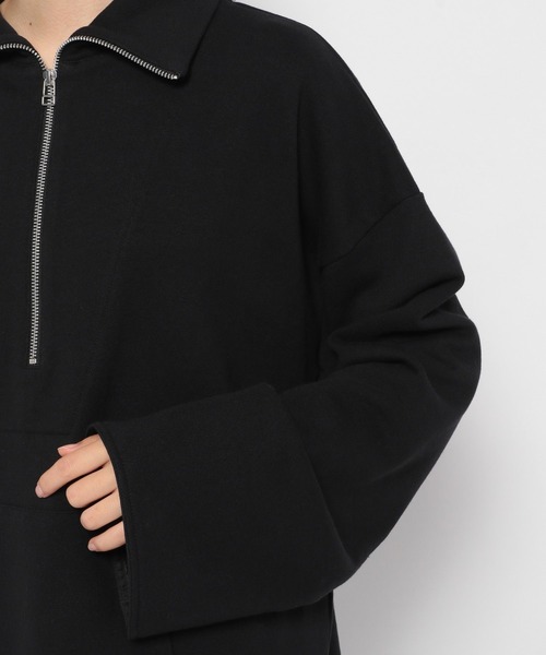 yuw（ユウ）の「ＵＮＩＳＥＸ　ＨＩＺＩＰ　174291（スウェット・レディース・ブラック/オレンジ/アイボリー・FREE）」の9枚目の写真