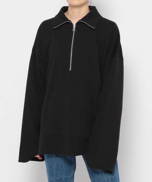 yuw（ユウ）の「ＵＮＩＳＥＸ　ＨＩＺＩＰ　174291（スウェット・レディース・ブラック/オレンジ/アイボリー・FREE）」の22枚目の写真