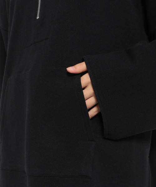 yuw（ユウ）の「ＵＮＩＳＥＸ　ＨＩＺＩＰ　174291（スウェット・レディース・ブラック/オレンジ/アイボリー・FREE）」の15枚目の写真