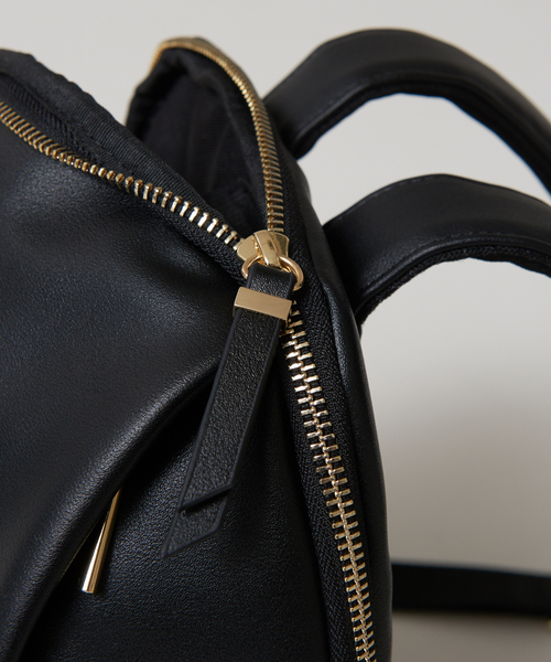 LOWELL things(ロウェル シングス)の「【Produce byスタイリスト小山田早織】10ポケット ORIGINAL BAGPACK MINI(バックパック/リュック・レディース・ブラック/アイボリー・フリー)」の12枚目の写真