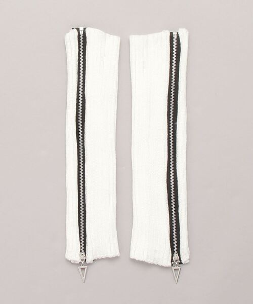 .KOM(ドットコム)の「『.KOM/ドットケーオーエム』デザインジップレッグウォーマー【Y】【CN】(レッグウォーマー・レディース・ホワイト/ブラック・FREE)」の3枚目の写真