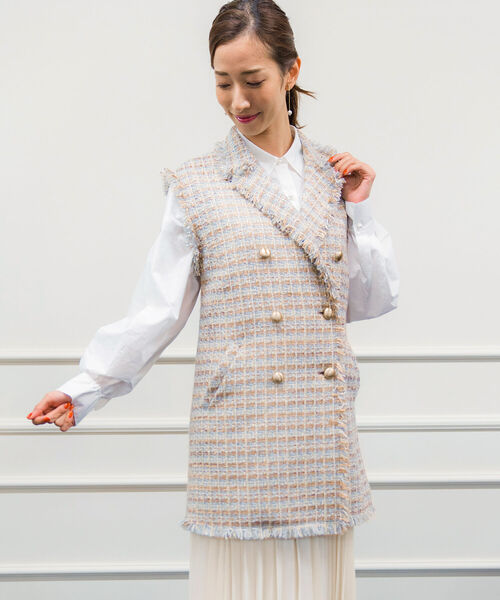 NOLLEY’S Sophi(ノーリーズソフィ)の「“ジェンヌコレクションコラボアイテム” 伶美うららさんモデル テープヤーンファンシー