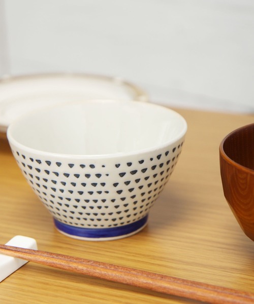 セール】波佐見焼撥水幾何学模様茶碗（食器）｜studio CLIP