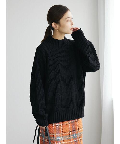 Green　Parks（グリーンパークス）の「モールヤーンモックネックプルオーバー（ニット/セーター・レディース・ブラック/ブルー/オフホワイト/イエロー/ピンク・FREE）」の6枚目の写真