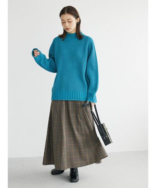 Green　Parks（グリーンパークス）の「モールヤーンモックネックプルオーバー（ニット/セーター・レディース・ブラック/ブルー/オフホワイト/イエロー/ピンク・FREE）」の8枚目の写真