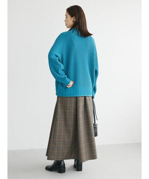 Green　Parks（グリーンパークス）の「モールヤーンモックネックプルオーバー（ニット/セーター・レディース・ブラック/ブルー/オフホワイト/イエロー/ピンク・FREE）」の10枚目の写真