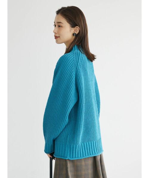 Green　Parks（グリーンパークス）の「モールヤーンモックネックプルオーバー（ニット/セーター・レディース・ブラック/ブルー/オフホワイト/イエロー/ピンク・FREE）」の12枚目の写真