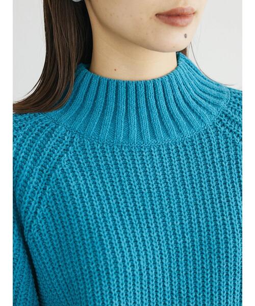 Green　Parks（グリーンパークス）の「モールヤーンモックネックプルオーバー（ニット/セーター・レディース・ブラック/ブルー/オフホワイト/イエロー/ピンク・FREE）」の14枚目の写真