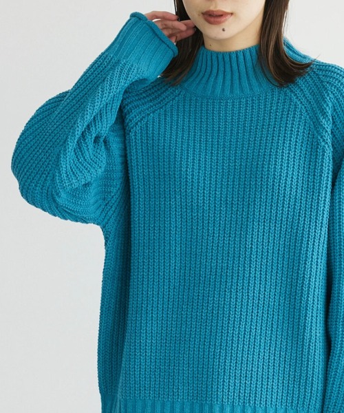 Green　Parks（グリーンパークス）の「モールヤーンモックネックプルオーバー（ニット/セーター・レディース・ブラック/ブルー/オフホワイト/イエロー/ピンク・FREE）」の3枚目の写真