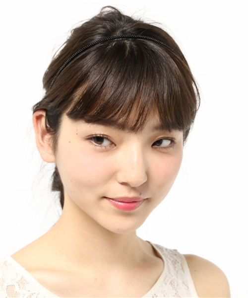 チャイハネ（チャイハネ）の「【チャイハネ】シンプルビーズカチューシャ（カチューシャ・レディース・ブラック/ゴールド/カーキ・FREE）」の3枚目の写真