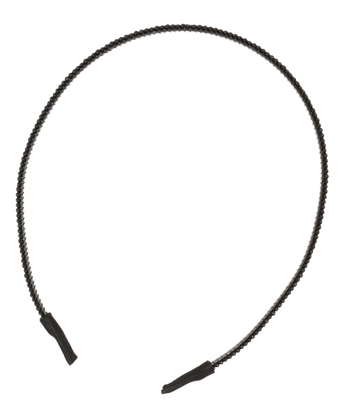 チャイハネ（チャイハネ）の「【チャイハネ】シンプルビーズカチューシャ（カチューシャ・レディース・ブラック/ゴールド/カーキ・FREE）」の4枚目の写真