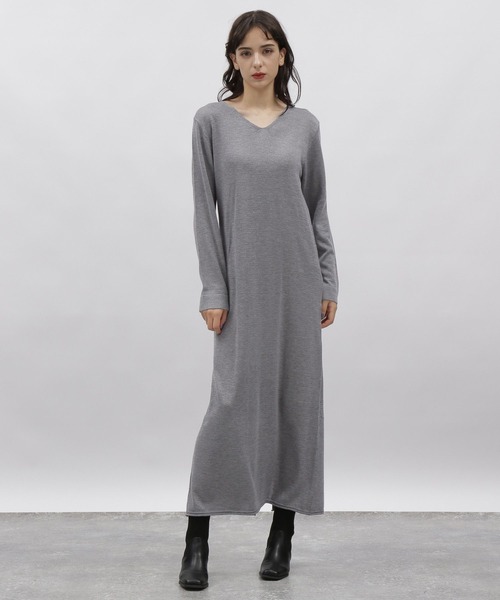 LAKOLE（ラコレ）の「ニットレイヤードワンピース【2点SET】 / 178249（ワンピース・レディース・サンドグレー/ブラック/グレー・SMALL/MEDIUM）」の20枚目の写真