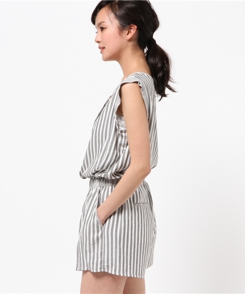 B:MING by BEAMS（ビーミングバイビームス）の「ビーミング by ビームス / ノースリサロペット（サロペット/オーバーオール・レディース・グレー/ブラック/ブルー・SMALL/MEDIUM）」の5枚目の写真