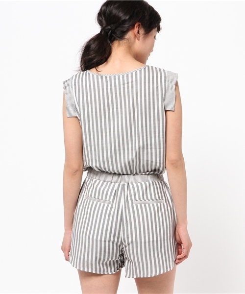 B:MING by BEAMS（ビーミングバイビームス）の「ビーミング by ビームス / ノースリサロペット（サロペット/オーバーオール・レディース・グレー/ブラック/ブルー・SMALL/MEDIUM）」の6枚目の写真