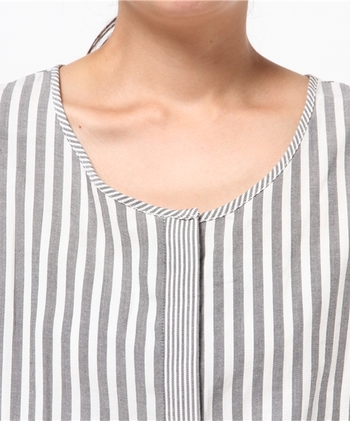 B:MING by BEAMS（ビーミングバイビームス）の「ビーミング by ビームス / ノースリサロペット（サロペット/オーバーオール・レディース・グレー/ブラック/ブルー・SMALL/MEDIUM）」の8枚目の写真