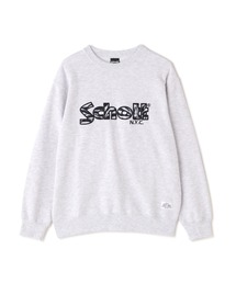 schott（ショット）の「Schott/ショット/PRINT SEAL APPLIQUE SWEAT/プリントシール アップリケ スウェット（スウェット・メンズ）」