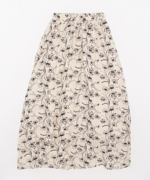 JUMELLE(ジュメロ)の「【オールシーズン,低身長~高身長】花柄フレアスカート(スカート・レディース・アイボリー・FREE)」の19枚目の写真