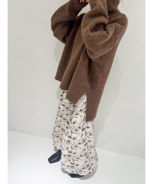 JUMELLE(ジュメロ)の「【オールシーズン,低身長~高身長】花柄フレアスカート(スカート・レディース・アイボリー・FREE)」の7枚目の写真