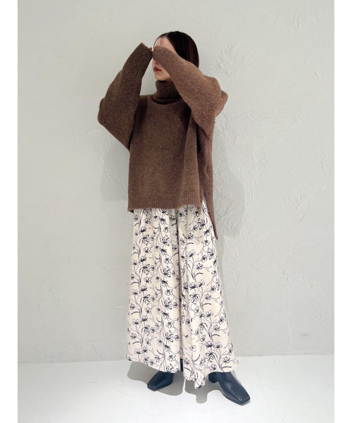 JUMELLE(ジュメロ)の「【オールシーズン,低身長~高身長】花柄フレアスカート(スカート・レディース・アイボリー・FREE)」の10枚目の写真
