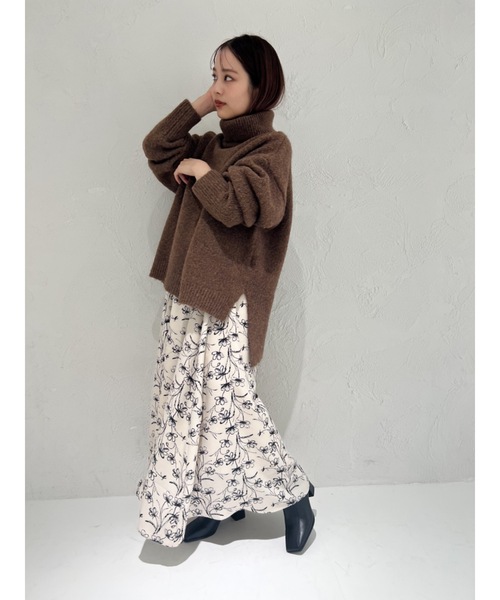 JUMELLE(ジュメロ)の「【オールシーズン,低身長~高身長】花柄フレアスカート(スカート・レディース・アイボリー・FREE)」の11枚目の写真